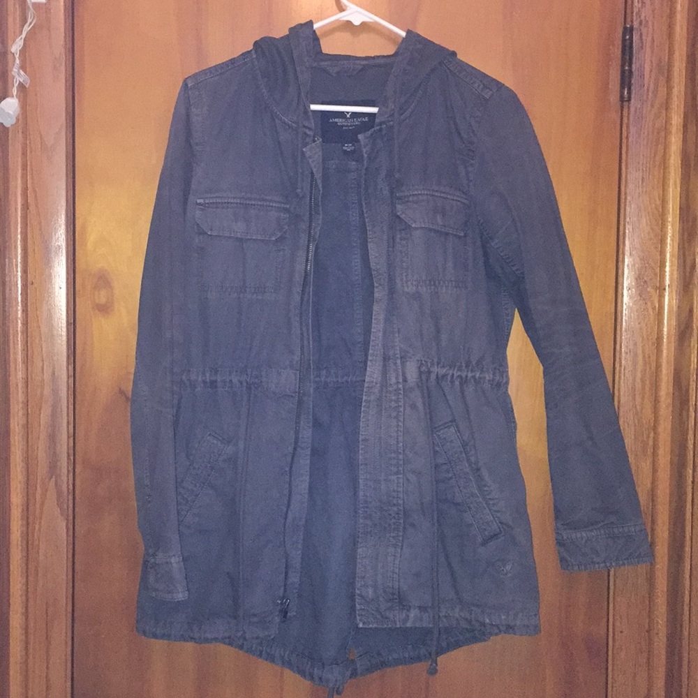 American Eagle Outfitters Gray/blue coat